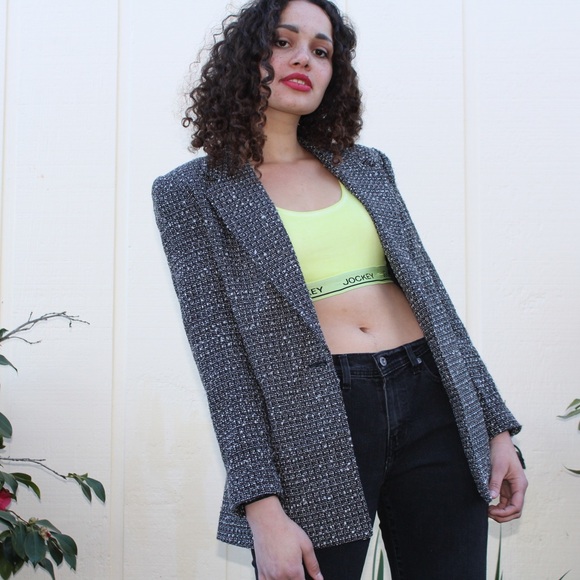 80's shoulder pad jacket